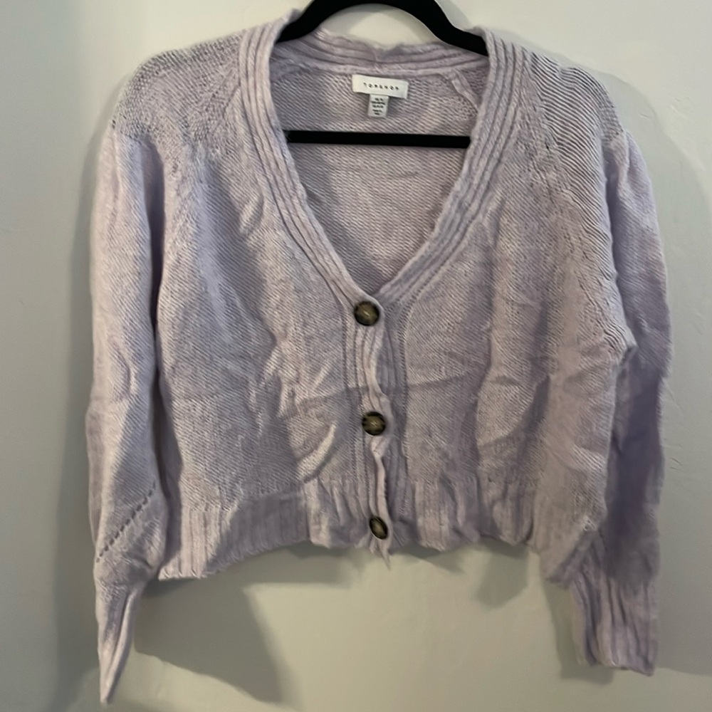 Topshop crop cardigan